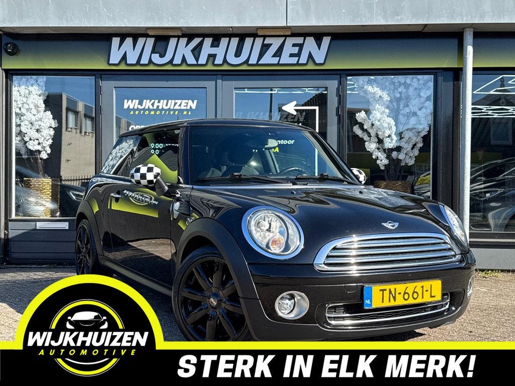 Mini Mini 1.6 Cooper Black Edition met Airco ! 18 Inch ! Nap, Auto's, Mini, Voorwielaandrijving, Stof, Gebruikt, Zwart