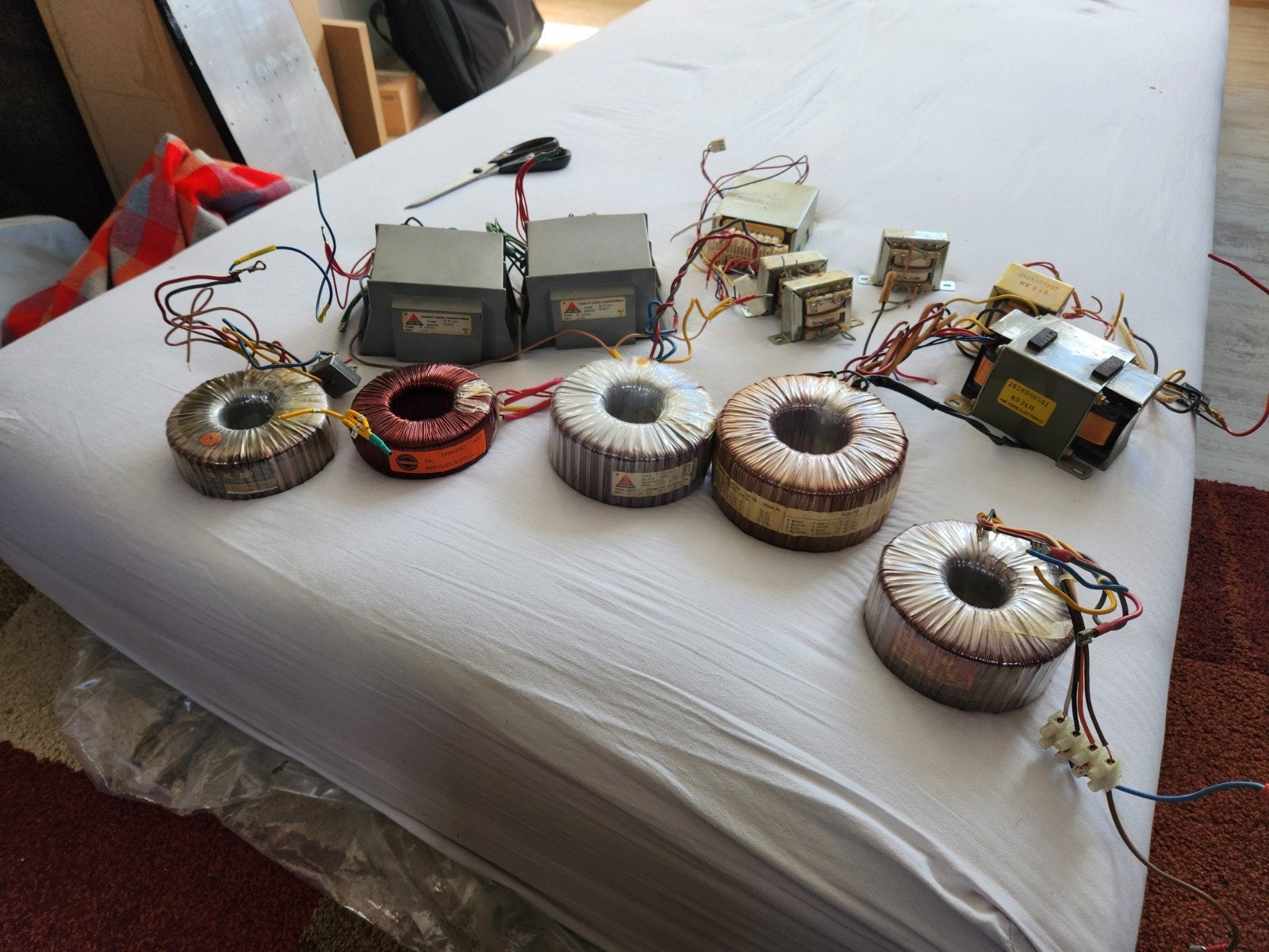 Diverse transformatoren - Toroidaal, Audio, Voeding, Hobby en Vrije tijd, Ophalen, Gebruikt