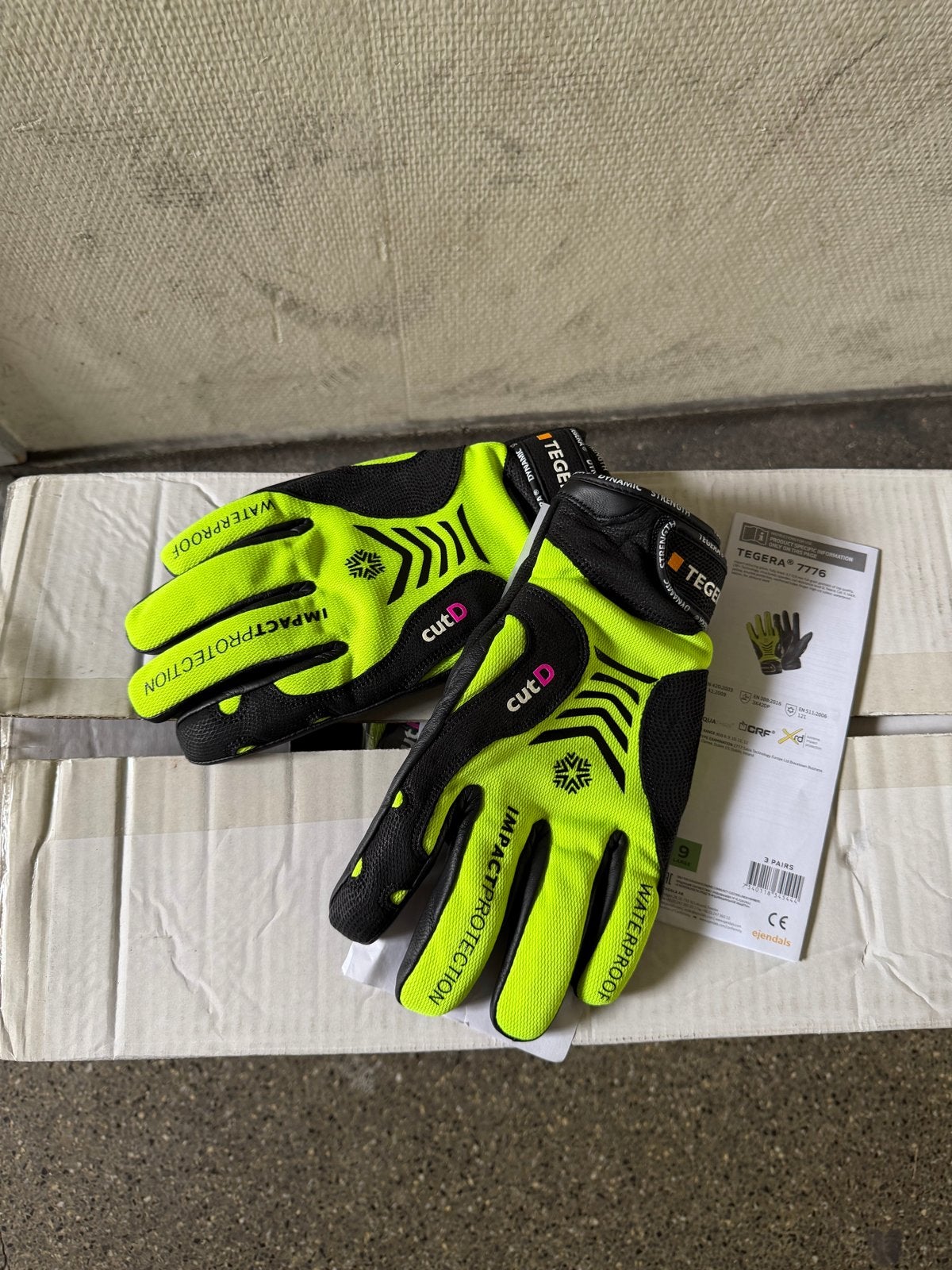 Tegera 7776 Cut D Impact Waterproof Werkhandschoenen, Ophalen of Verzenden, Nieuw
