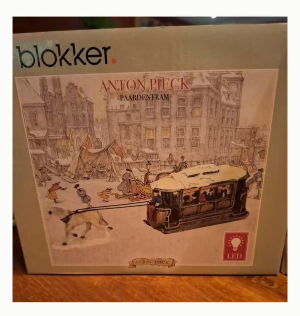 BLOKKER Anton pieck paardentram zeldzaam, Diversen, Kerst, Ophalen of Verzenden, Gebruikt