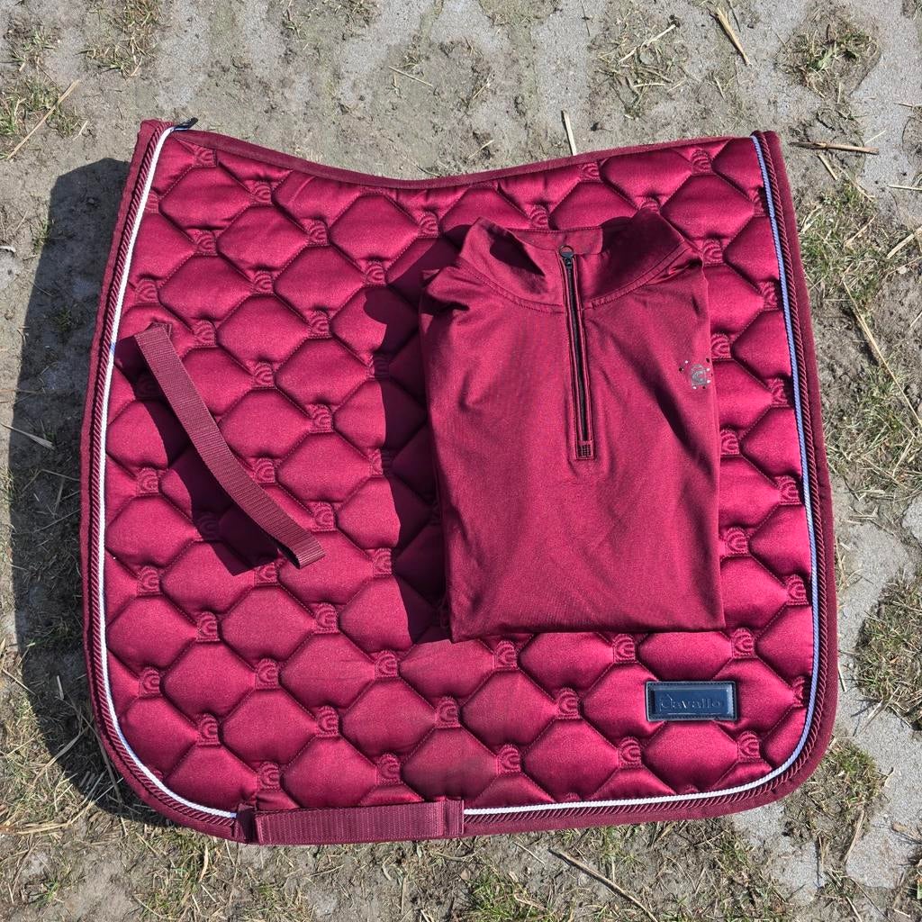 Cavallo set donkerrood dressuur full - shirt maat 40, Dieren en Toebehoren, Ophalen of Verzenden