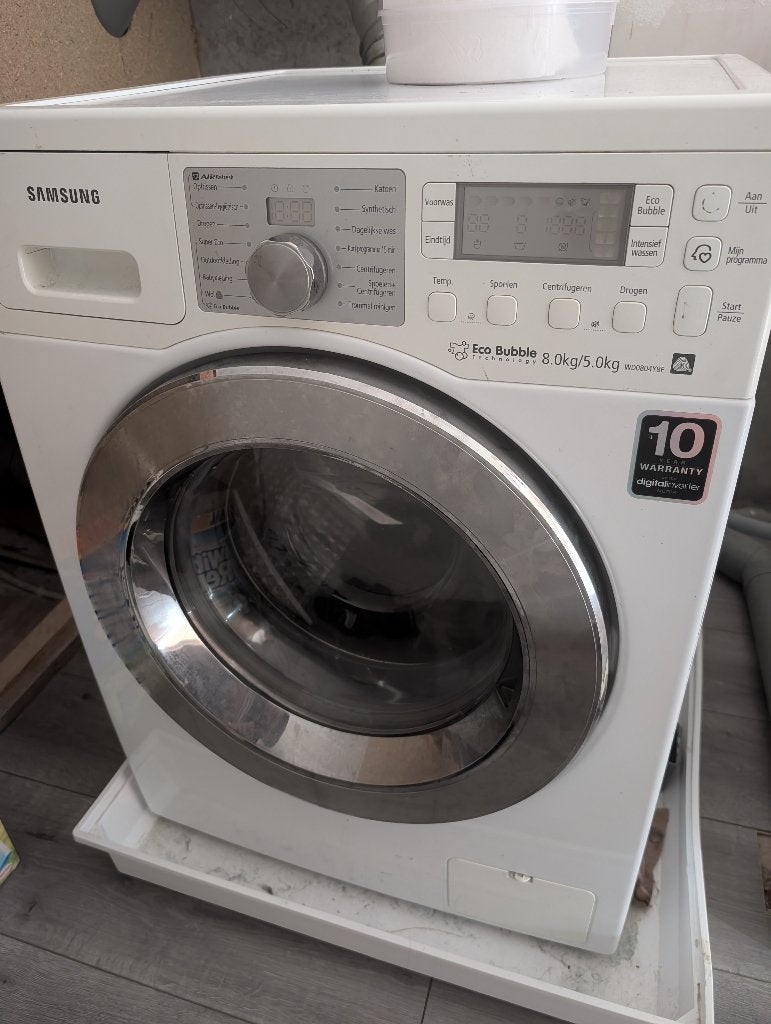 Samsung Was-droogcombinatie (8kg/5kg) VOOR ONDERDELEN DEFECT, Witgoed en Apparatuur, Wasmachines, Ophalen, Voorlader, Niet werkend