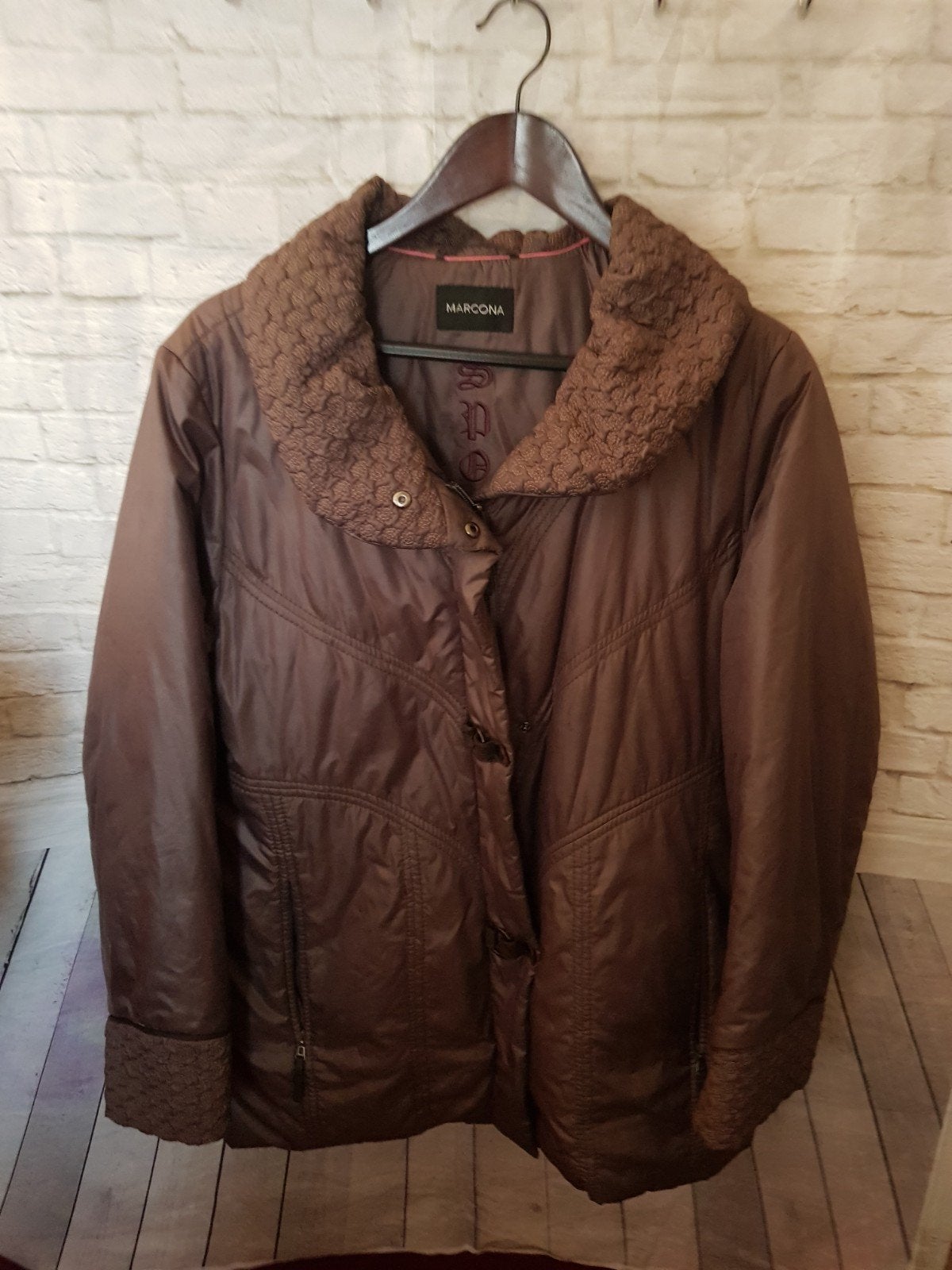marcona mooie winterjas mt 40, Verzenden, Nieuw, Maat 38/40 (M), Bruin