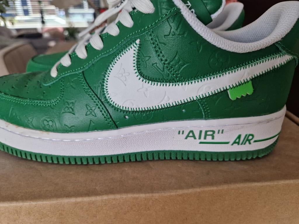 Nike customized sneakers groen, Nike, Ophalen of Verzenden, Gedragen, Groen