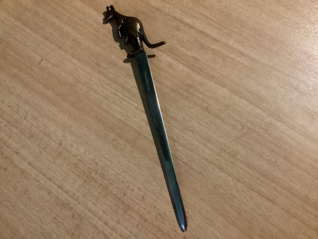 Vintage AUSTRALISCHE KANGAROO briefopener, Antiek en Kunst, Ophalen of Verzenden