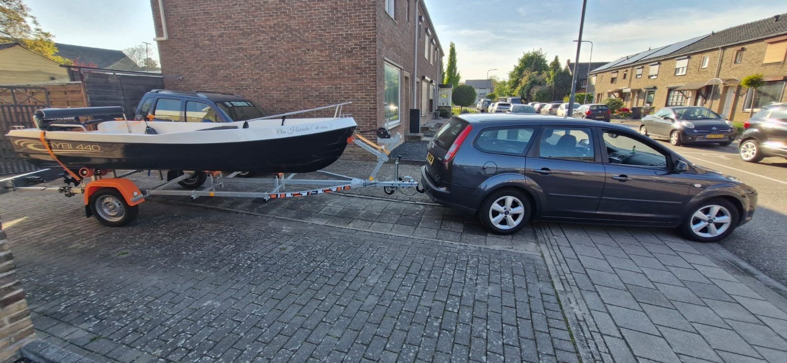 RYBI 440 sloep + nieuwe Tohatsu 6pk + trailer, Watersport en Boten, Ophalen, Gebruikt, Motor en Techniek, Motorboot