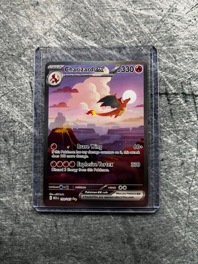 Charizard EX #199 Mint - Pokémon Kaart, Ophalen, Nieuw, Losse kaart