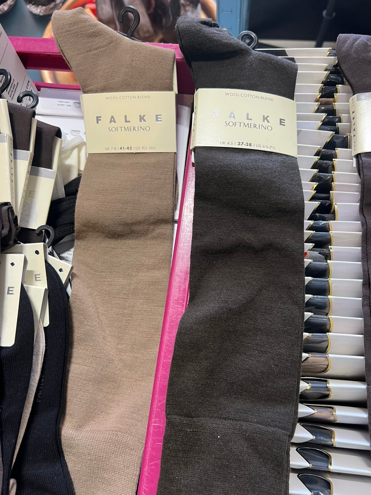 Falke soft merino kniekousen maat 41/42 NIEUW!! Nu €7,50, Ophalen of Verzenden, Nieuw, Zwart, Sokken en Kniesokken