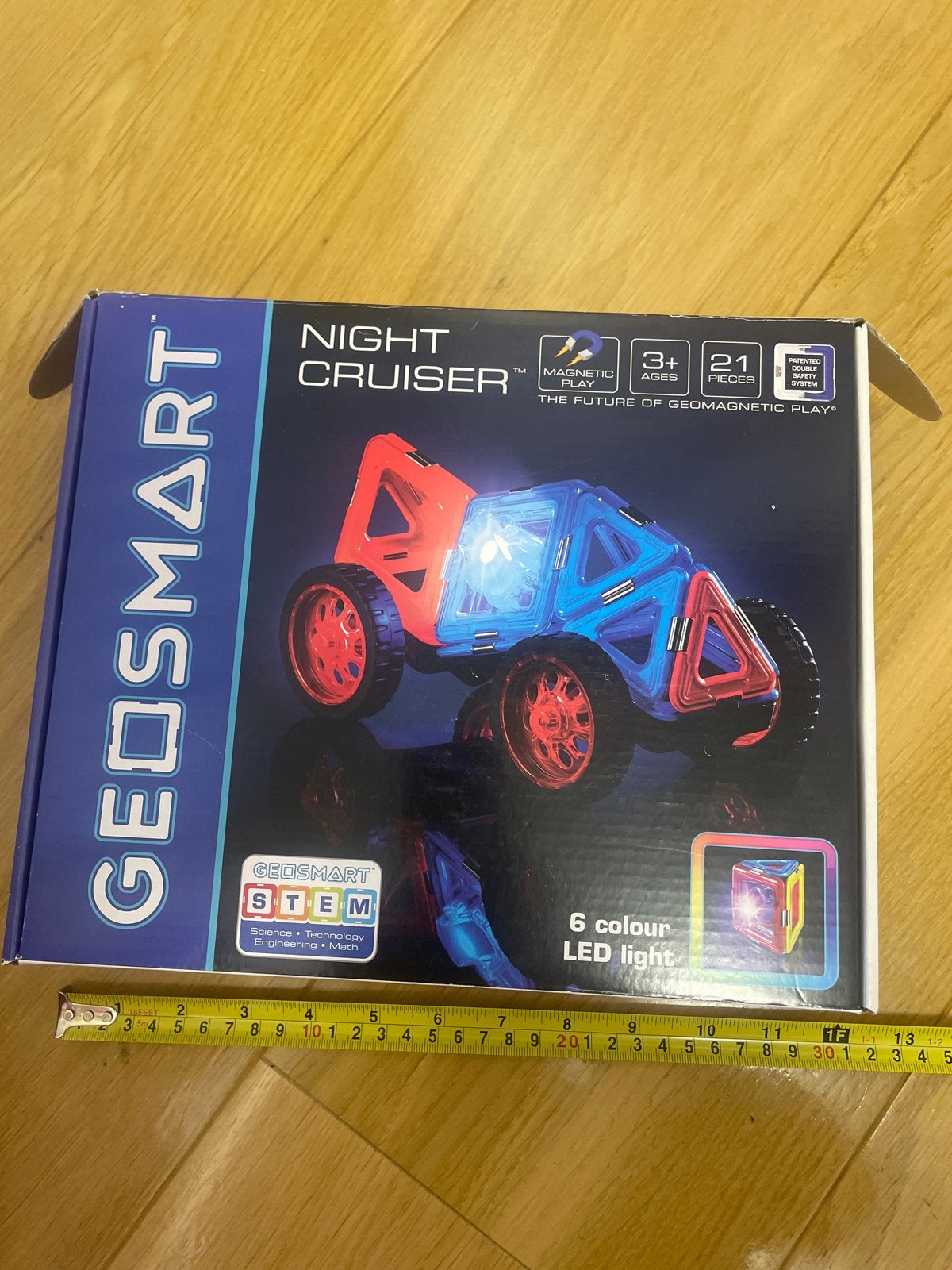 GEOSMART Night Cruiser - Magnetisch Bouwspeelgoed, Ophalen of Verzenden, Nieuw, Overige merken