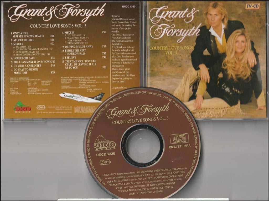Grant & Forsyth - Country Love Songs Vol. 3, Ophalen of Verzenden, Zo goed als nieuw