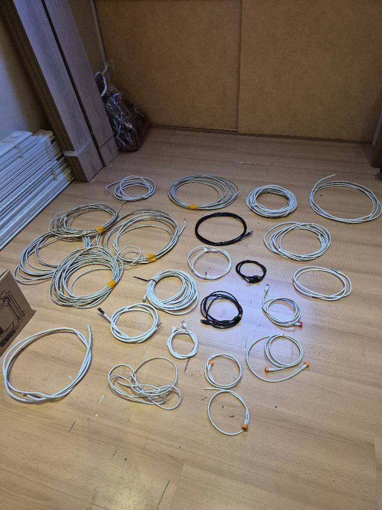 diversen kabels tv en coax, Audio, Tv en Foto, Audiokabels en Televisiekabels, Ophalen of Verzenden, Gebruikt, 5 tot 10 meter