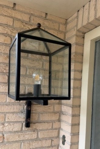 Klassieke buitenlamp, Tuin en Terras, Ophalen, Gebruikt, Wandlamp, Netvoeding