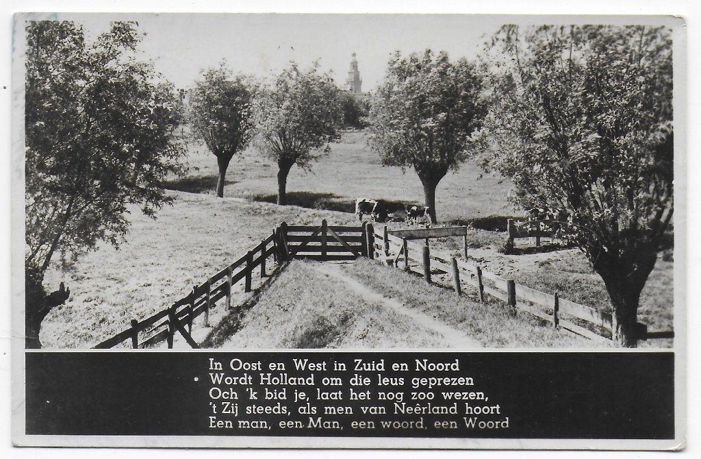 Landschap en gedicht Ansichtkaart uit 1912 ( B7715 ), Ophalen of Verzenden, Voor 1920, Gelopen