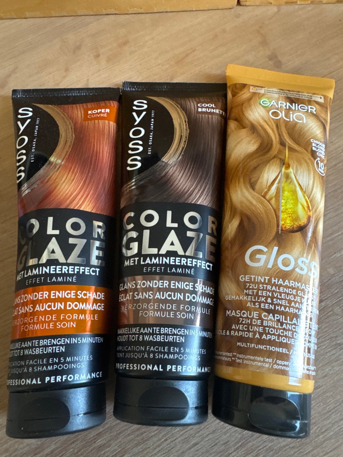 Haarverf en haarglans: Syoss Color Glaze & Garnier Olia Glos, Ophalen of Verzenden, Nieuw, Haarverzorger of -hersteller