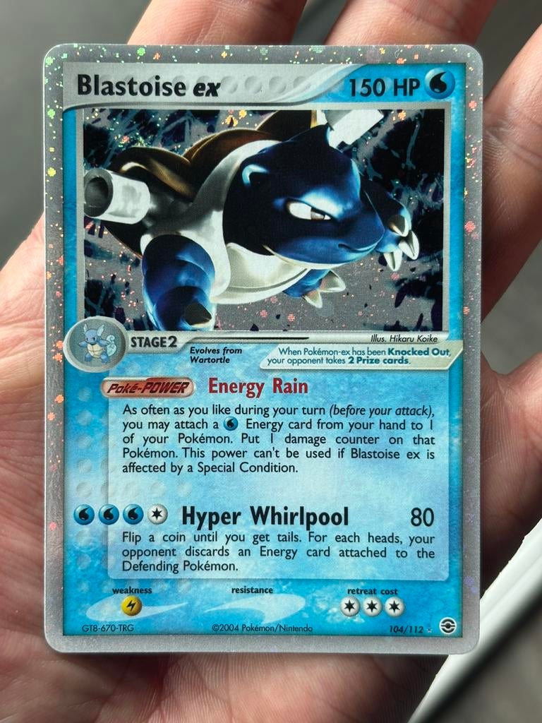 Blastoise ex 104/112, Verzenden, Zo goed als nieuw
