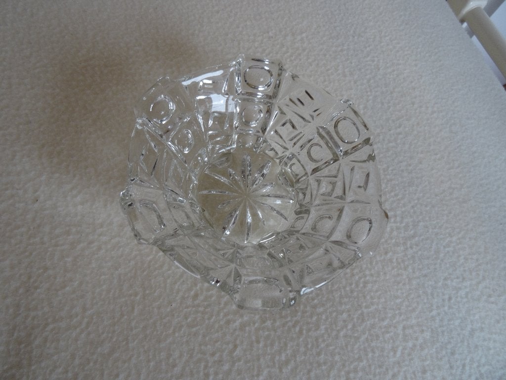 Vintage! prachtig glazen bonbon of suikerschaaltje jaren 60/, Ophalen of Verzenden