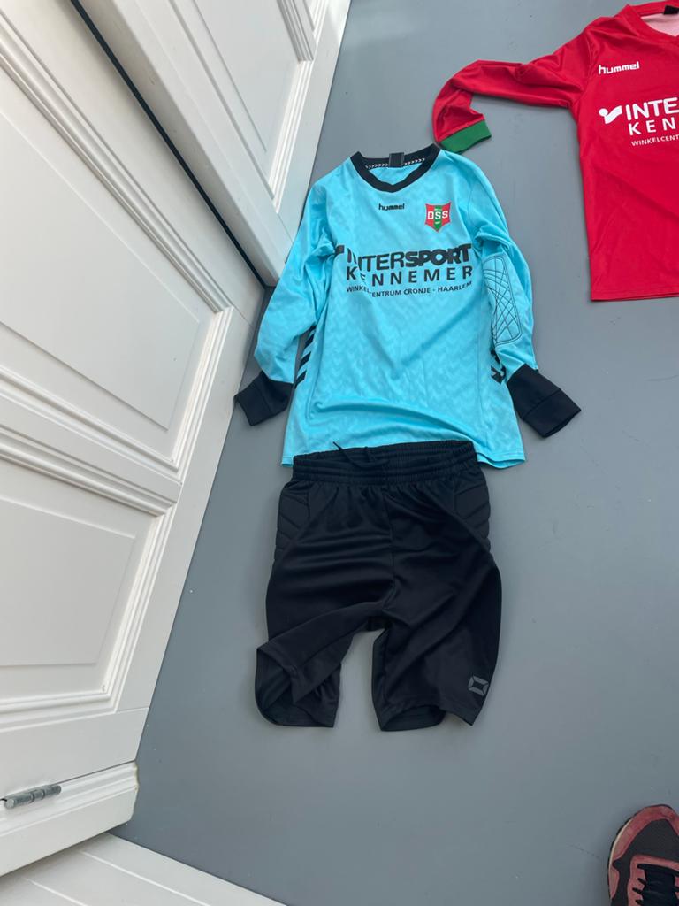 DSS Voetbal Keepersset Maat 164 / M - Broek en Shirt, Maat M, Ophalen, Gebruikt, Set