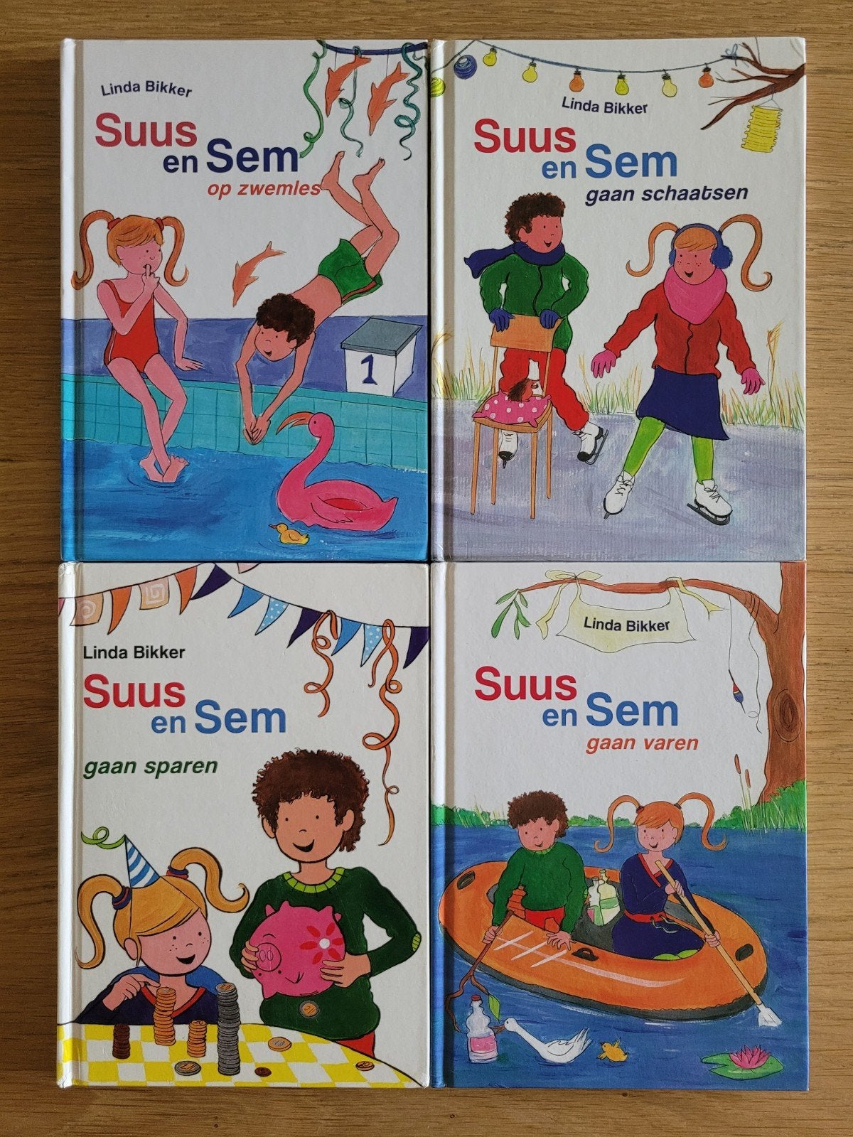 4x Suus en Sem serie, Linda Bikker, christelijk, samen €8,-, Ophalen of Verzenden, Gelezen, Fictie algemeen