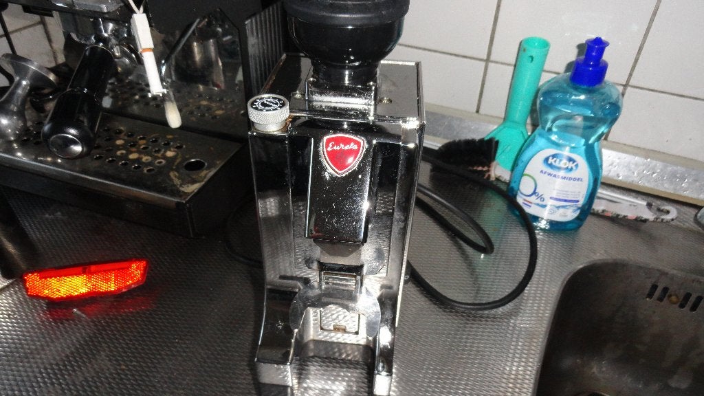 Espresso Eureka Koffie maler incl enkel shot of multi stash!, Witgoed en Apparatuur, Verzenden, Gebruikt, Espresso apparaat