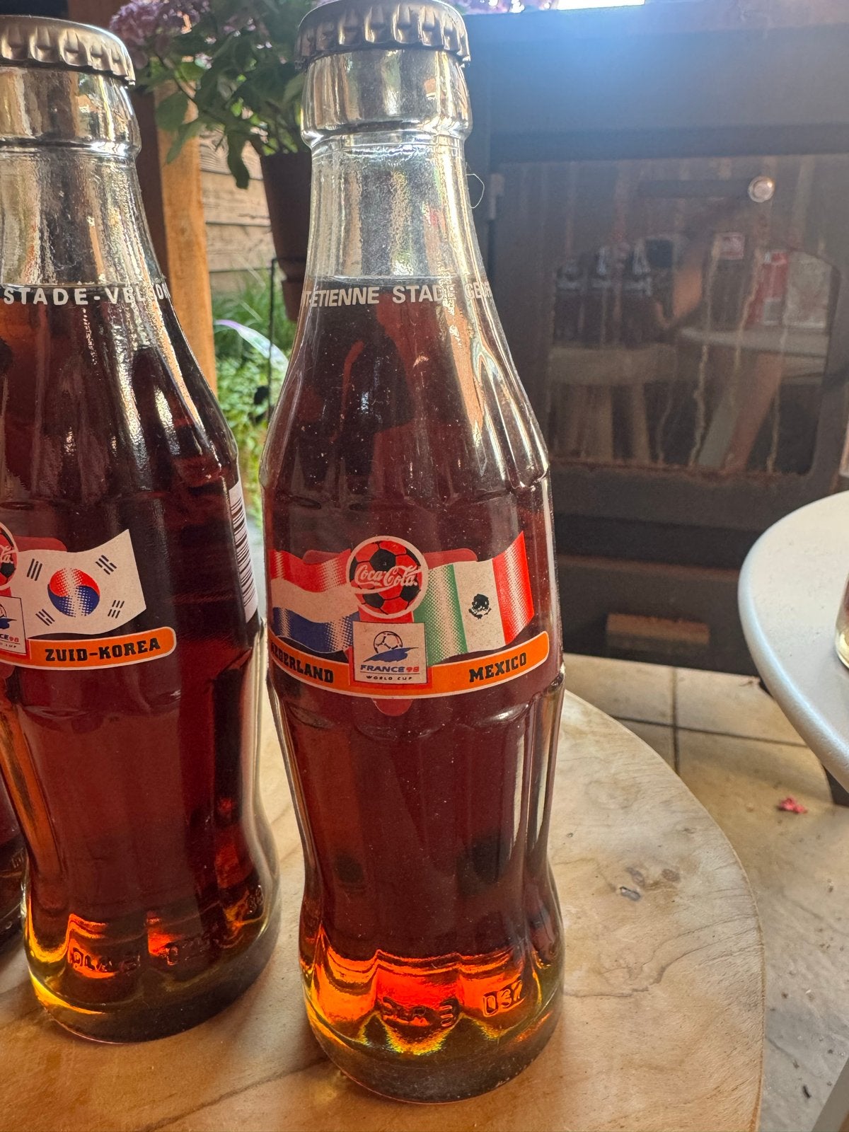 Coca-Cola WK 1998 flessen - poule Nederland, Ophalen of Verzenden, Zo goed als nieuw
