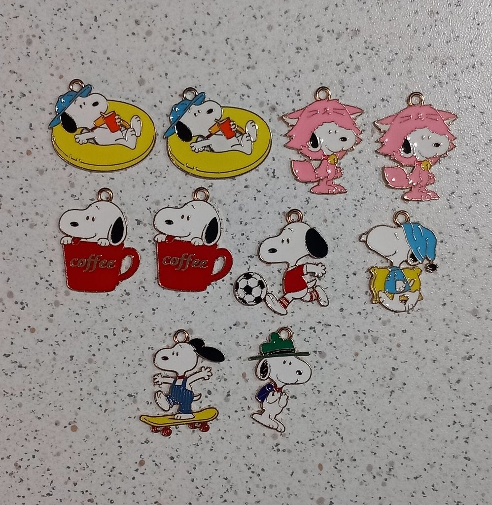 Snoopy metalen bedel, Ophalen of Verzenden, Nieuw, Bedel