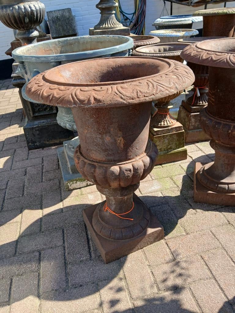Set gietijzeren tuinvazen, Tuin en Terras, Tuinvazen, Ophalen