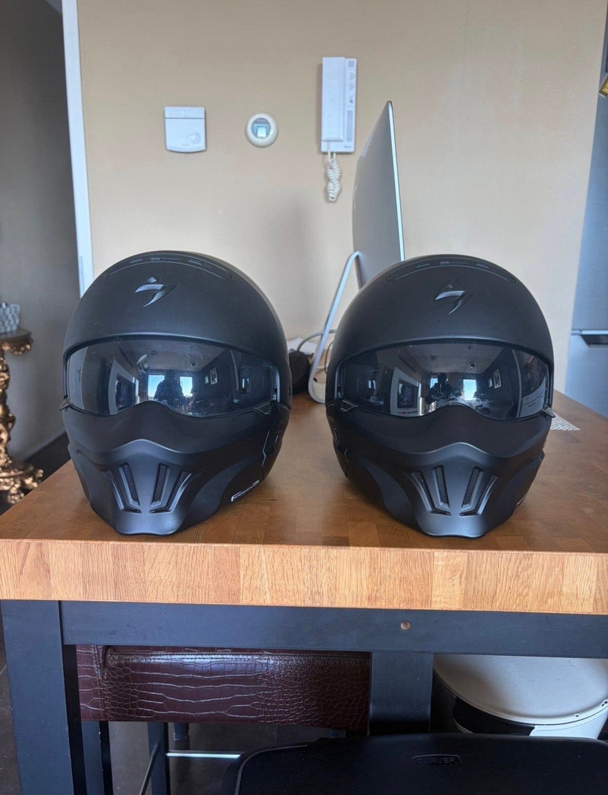 Scorpion EXO-Combat II motorhelm - Mat Zwart, Overige merken, Heren, Jethelm, Ophalen of Verzenden