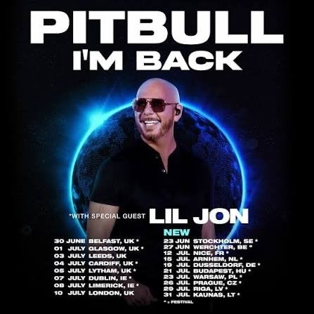 Pitbull - I’m back tour 2 kaarten te koop!, Tickets en Kaartjes, Concerten | Pop, Twee personen