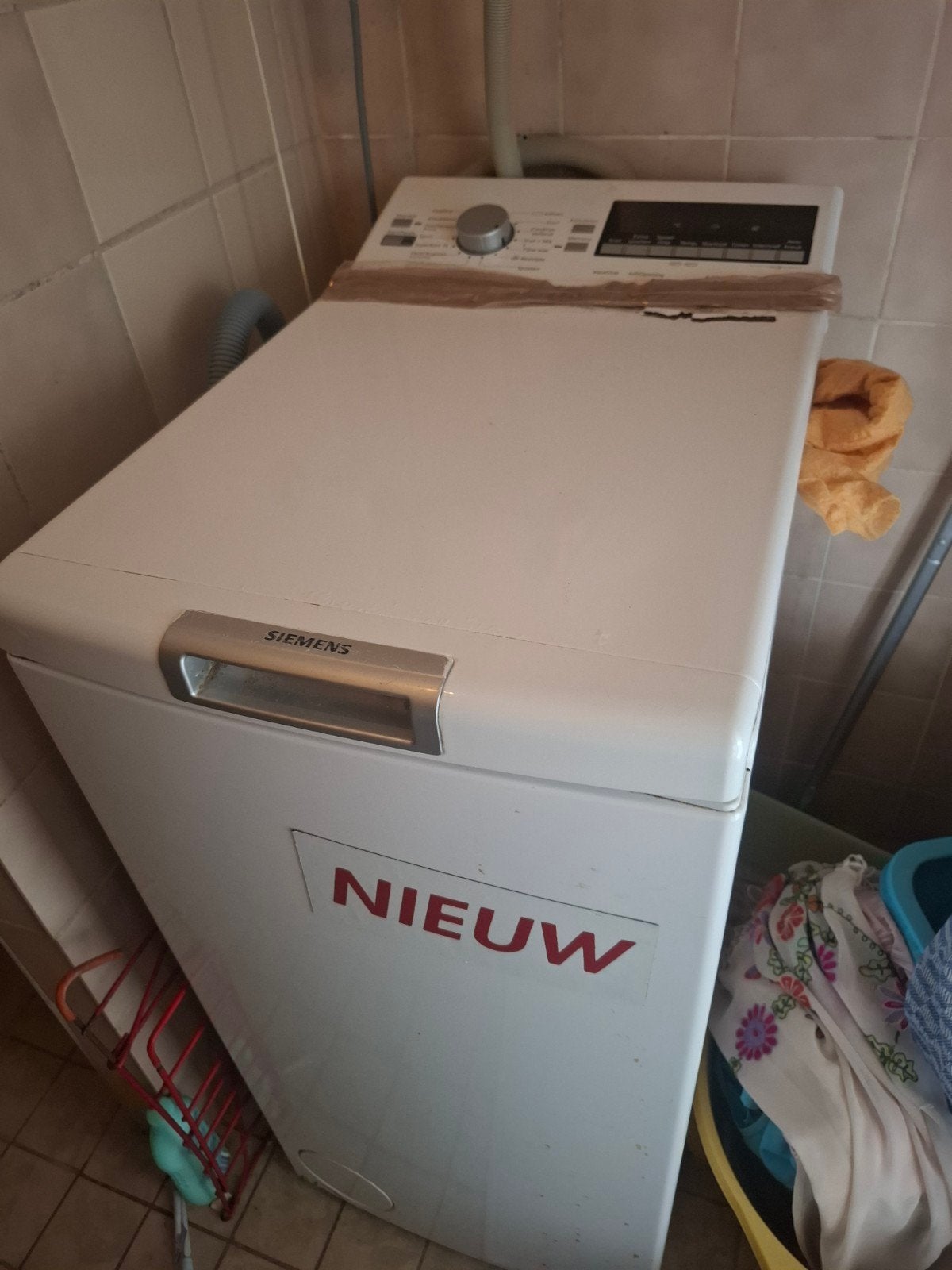 Wasmachine AMSTERDAM, Witgoed en Apparatuur, Wasmachines, Ophalen, Gebruikt, 1200 tot 1600 toeren, 85 tot 90 cm