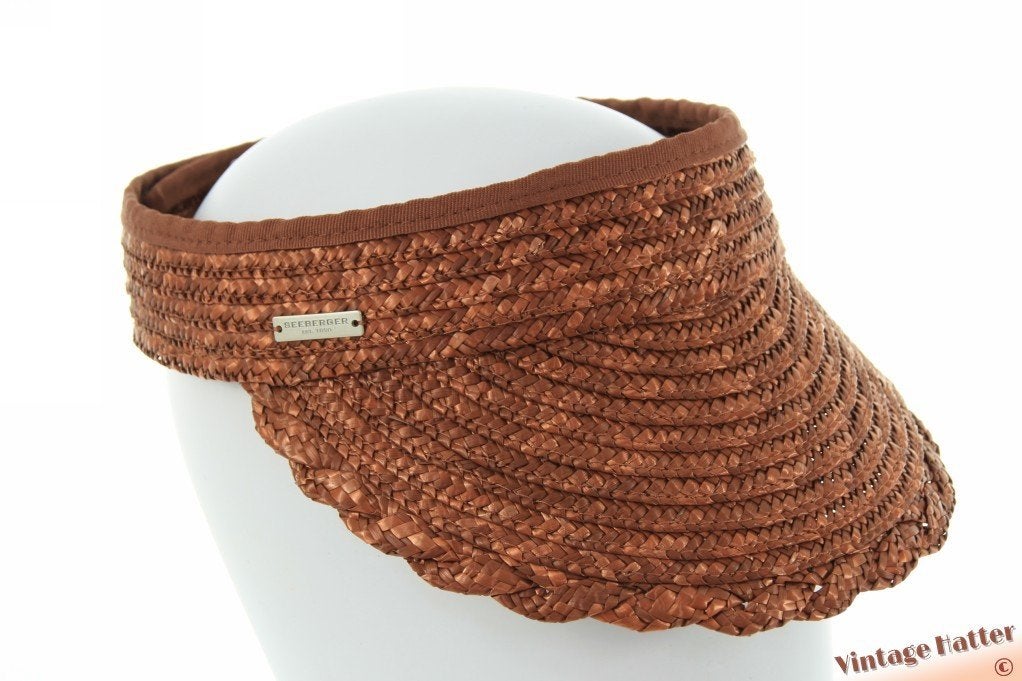 Oprolbare zonneklep Seeberger bruin stro 53-61 NIEUW 1 size, Nieuw, Pet, Seeberger, One size fits all