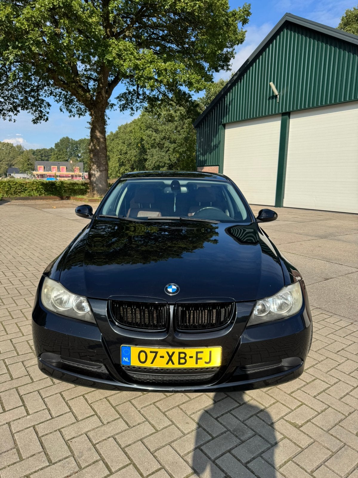 BMW 3-Serie 2.0 I 318 2007 Zwart, Auto's, Achterwielaandrijving, 4 cilinders, 129 pk, Zwart
