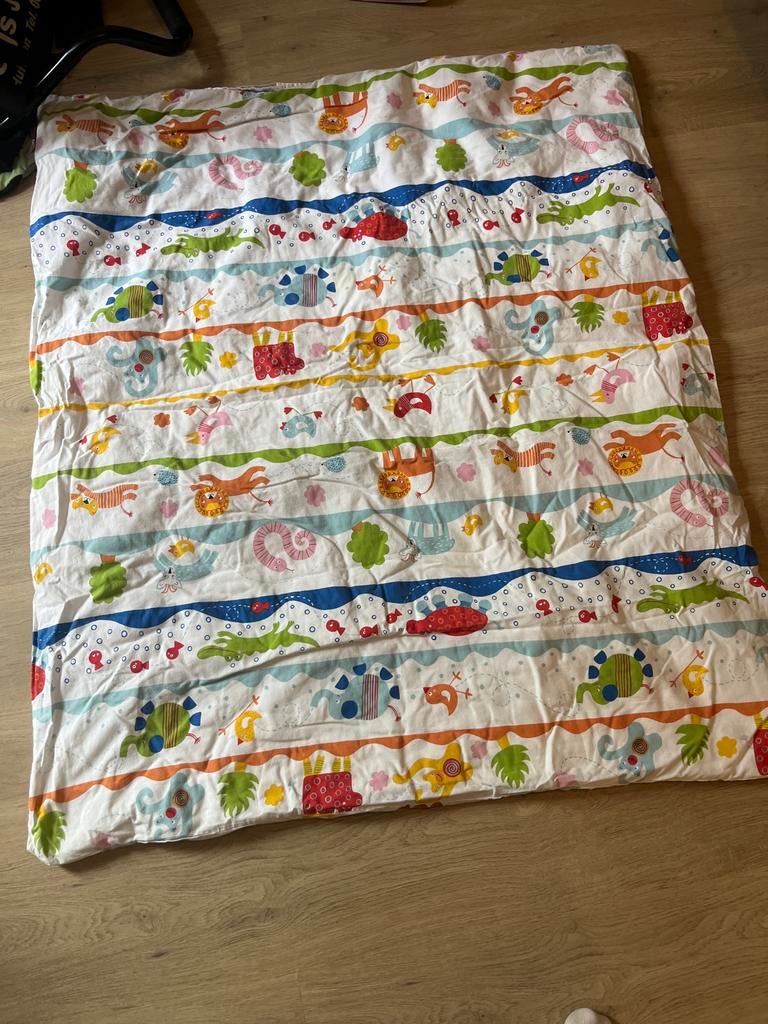 Kinder dekbedovertrek met dierenprint - gratis afhalen, Huis en Inrichting, Slaapkamer | Beddengoed, Gebruikt, Dekbedovertrek