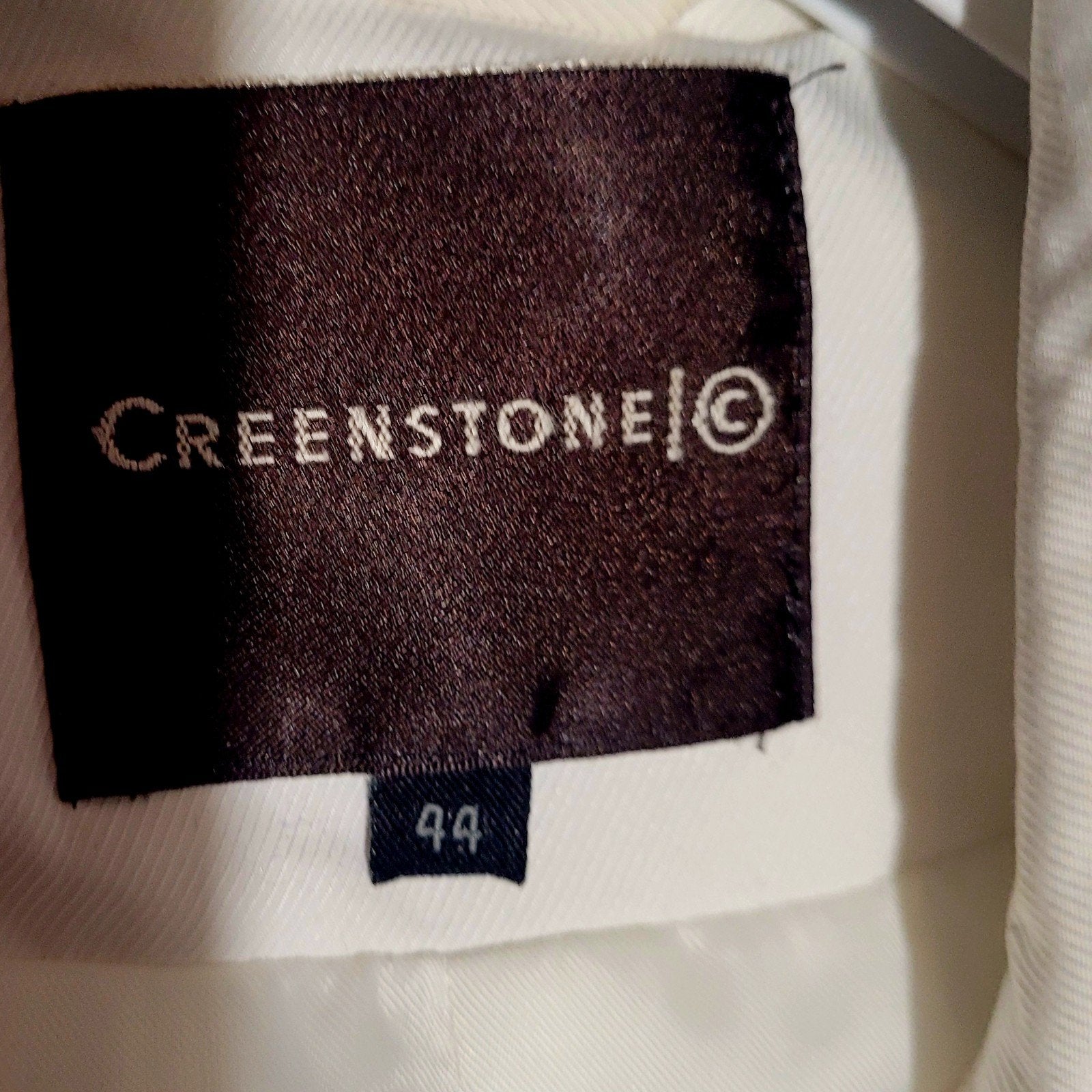 Creenstone Witte Trenchcoat Maat 44, Kleding | Dames, Wit, Creenstone, Maat 46/48 (XL) of groter, Ophalen of Verzenden