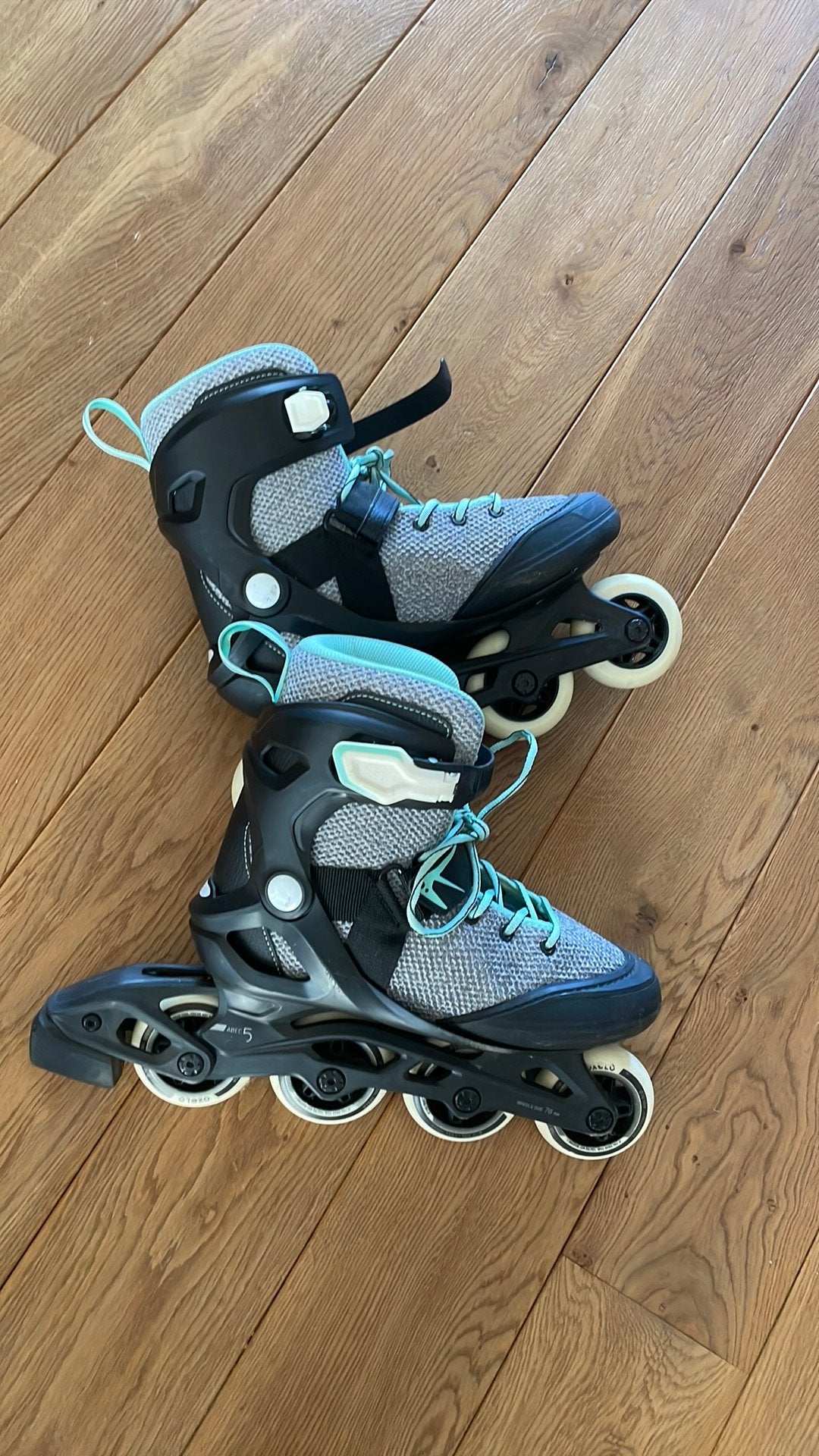 Skeelers Exelo Decathlon maat 39 mint zwart grijs goede st, Ophalen of Verzenden, Gebruikt