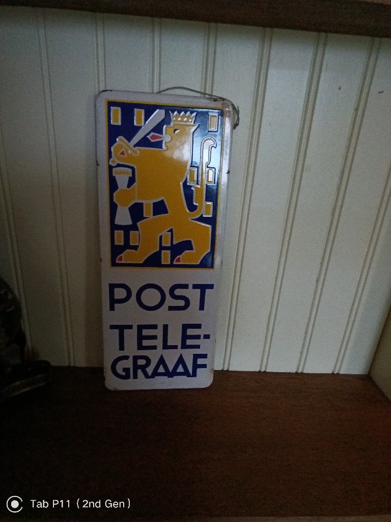 Emailje post telegraaf bord, Ophalen of Verzenden, Gebruikt, Overige