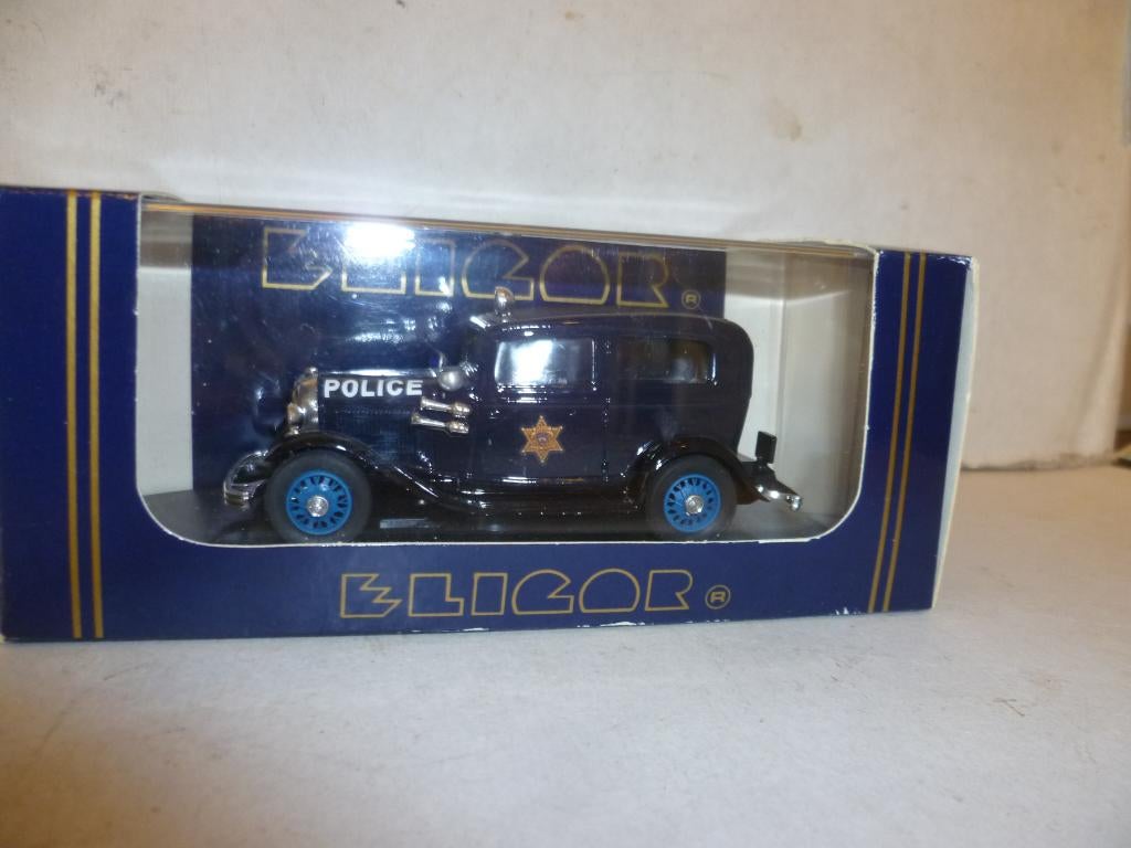 Eligor 1219 Ford V8 1932 Tudor Police USA nieuw in doos 1:43, Ophalen of Verzenden, Nieuw, Auto, Overige merken