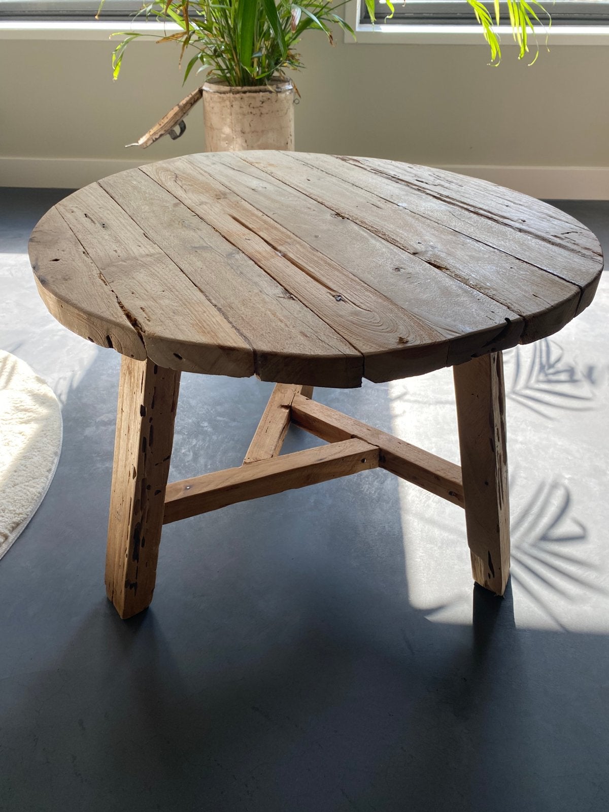 Bijzettafeltje, Minder dan 55 cm, Gebruikt, Rond, Ophalen