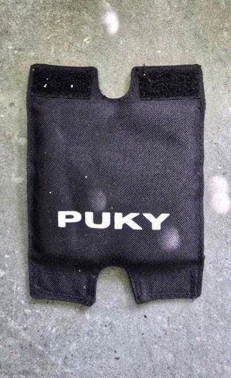 Puky stuurbeschermer / stuurrol - Zwart met wit logo, Ophalen of Verzenden, Gebruikt, Puky