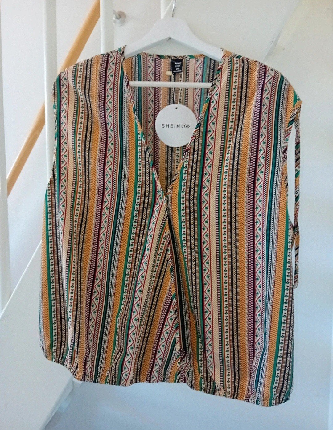 Nieuwe Shein mouwloze blouse 3XL/4XL - Zomerklaar!, Kleding | Dames, Blouses en Tunieken, Nieuw, Maat 46/48 (XL) of groter, Overige kleuren