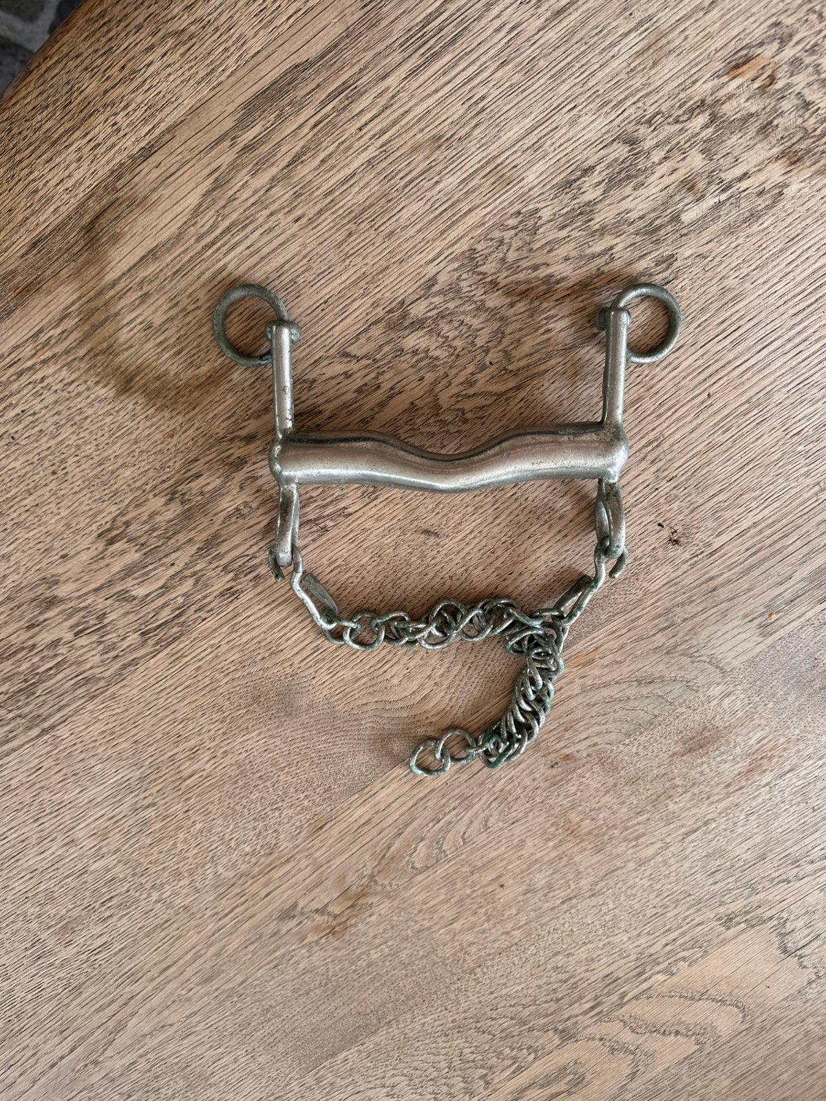 Stang bit met ketting, Dieren en Toebehoren, Ophalen of Verzenden, Zo goed als nieuw, Bit