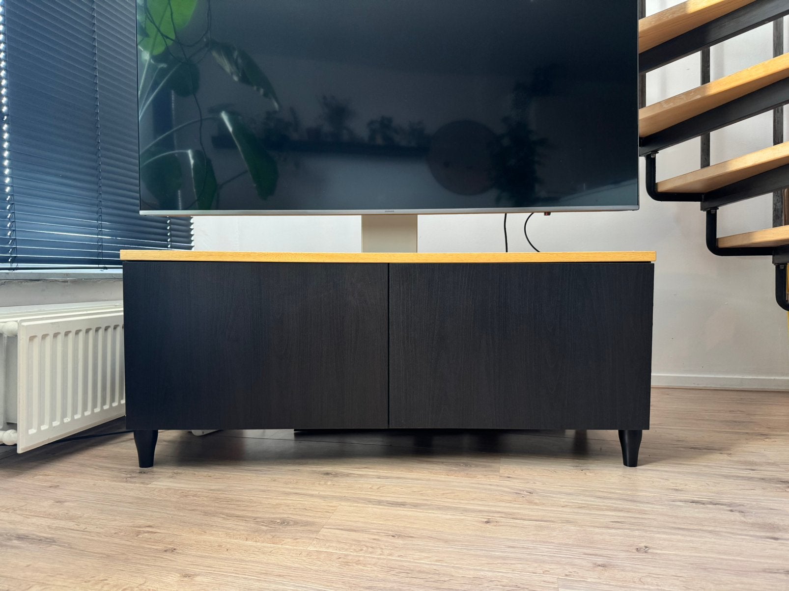 TV-meubel  - IKEA BESTÅ, Huis en Inrichting, Kasten | Televisiemeubels, Ophalen, 100 tot 150 cm, Zo goed als nieuw, Minder dan 100 cm