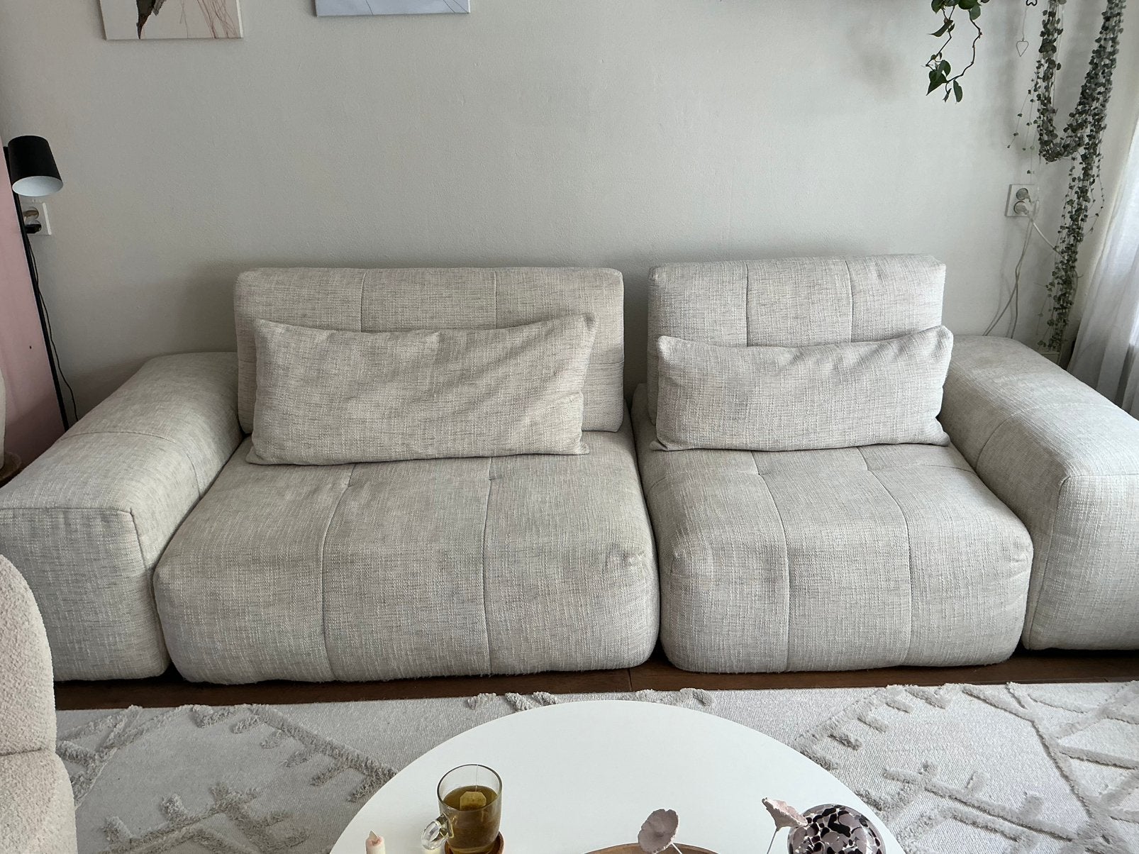 Bank van riviera maison the mark kleur beige gemeleerd ., Ophalen of Verzenden