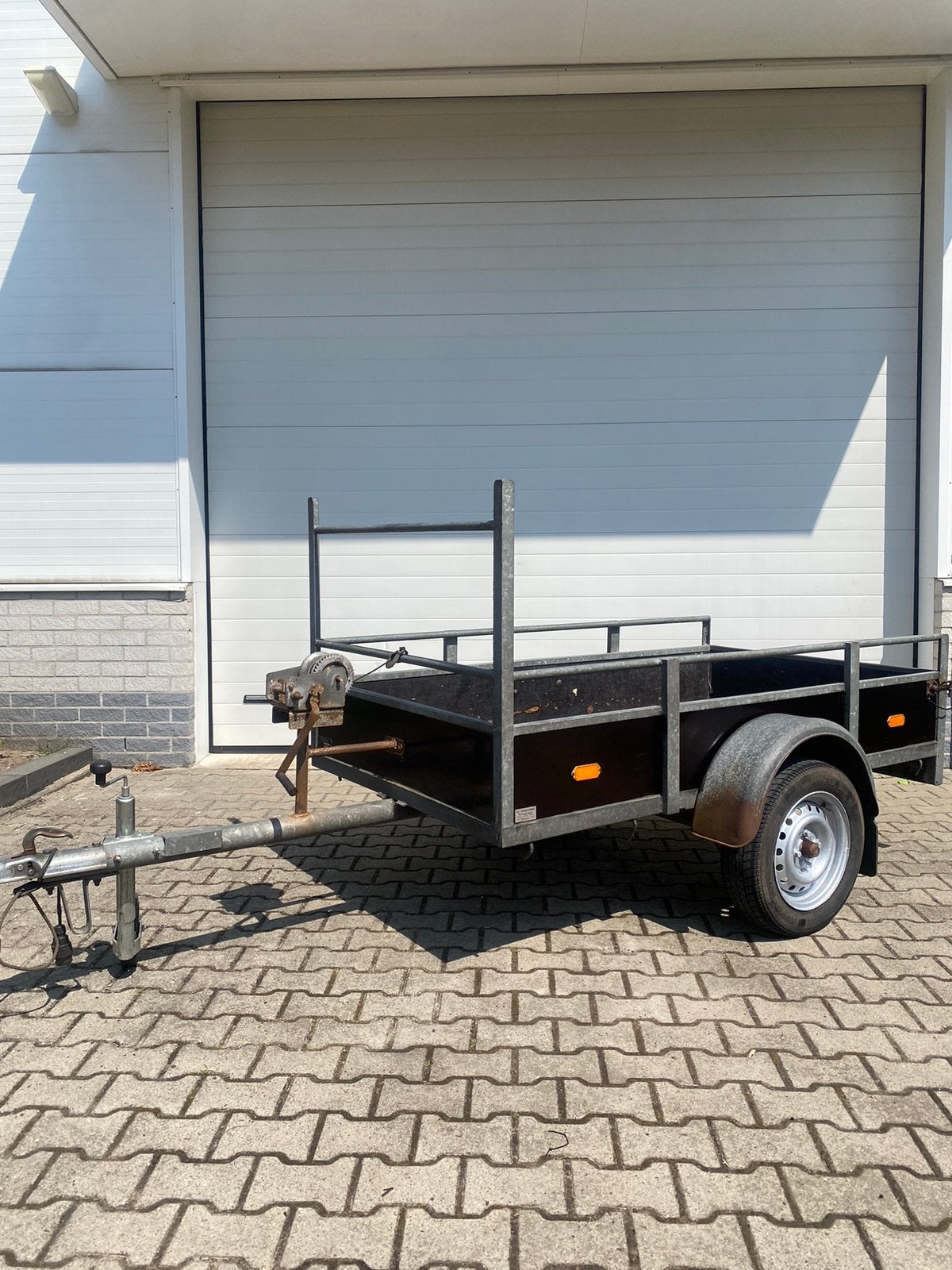 2x aanhanger enkelasser & anssems bsx 2000kg huif opknapper, Auto diversen, Aanhangers en Bagagewagens, Ophalen, Gebruikt