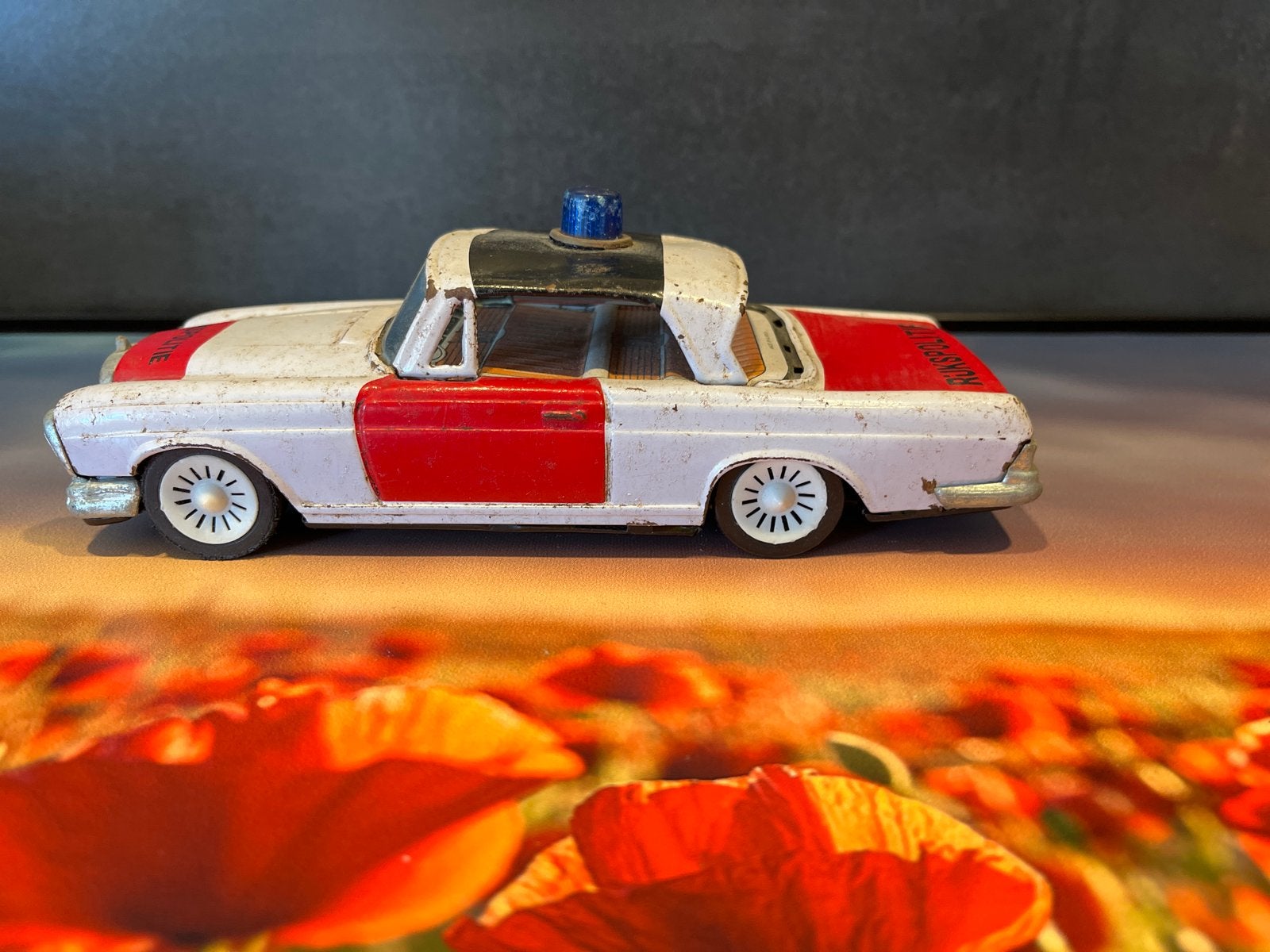 Vintage Blikken Rijkspolitie Auto - Made in Korea, Ophalen of Verzenden