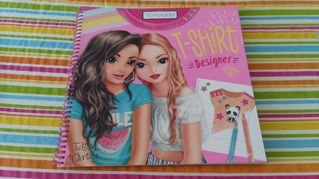 Tekenboek Topmodel Tshirt, Ophalen of Verzenden, Gebruikt, Papier, Schets- of Tekenboek