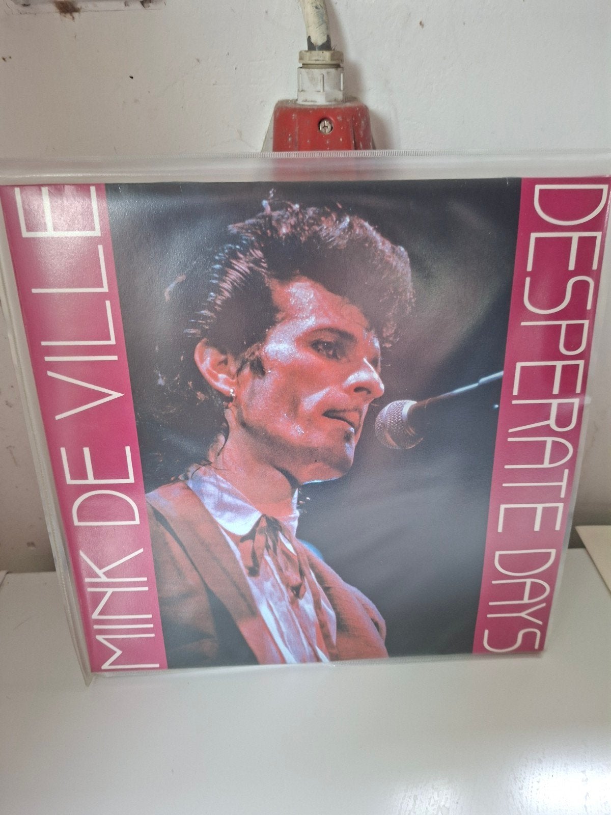 Mink de Ville - Desperate Days (Live) Rode LP, LP, Rock, Colored vinyl, Ophalen of Verzenden
