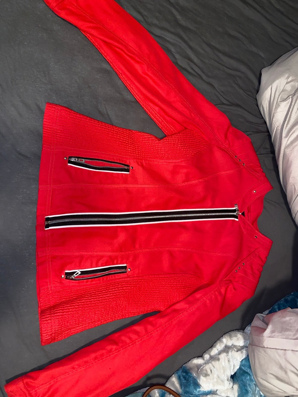 Canda Premium Rood Jasje met Ritsen, Ophalen of Verzenden, Zo goed als nieuw, Maat 38/40 (M), Rood
