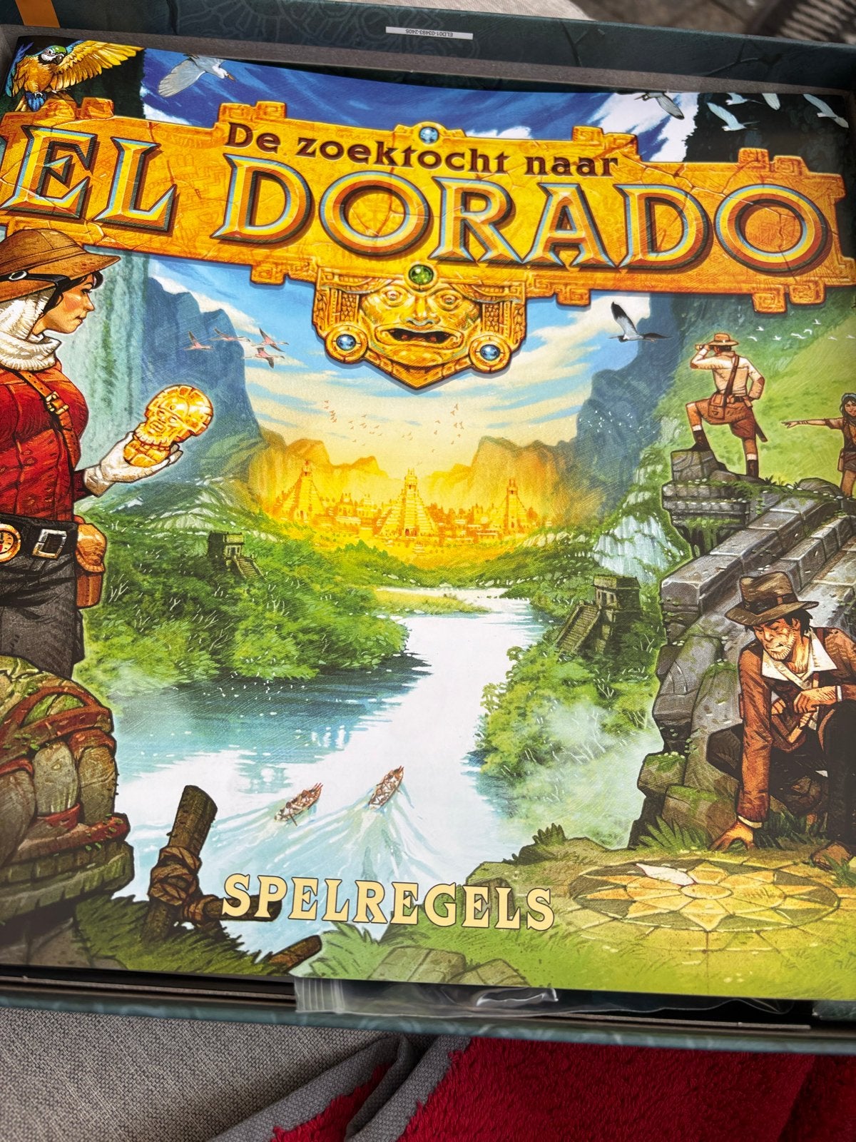 De Zoektocht naar El Dorado Bordspel - Compleet, Hobby en Vrije tijd, Gezelschapsspellen | Bordspellen, Een of twee spelers, Ophalen of Verzenden