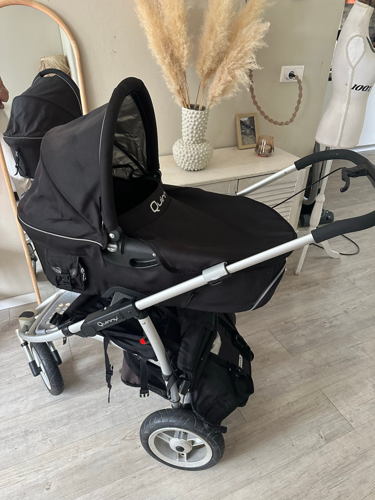 Quinny Speedi SX 2-in-1 kinderwagen met reiswieg, Kinderen en Baby's, Kinderwagens en Combinaties, Gebruikt, Luchtbanden, Combiwagen