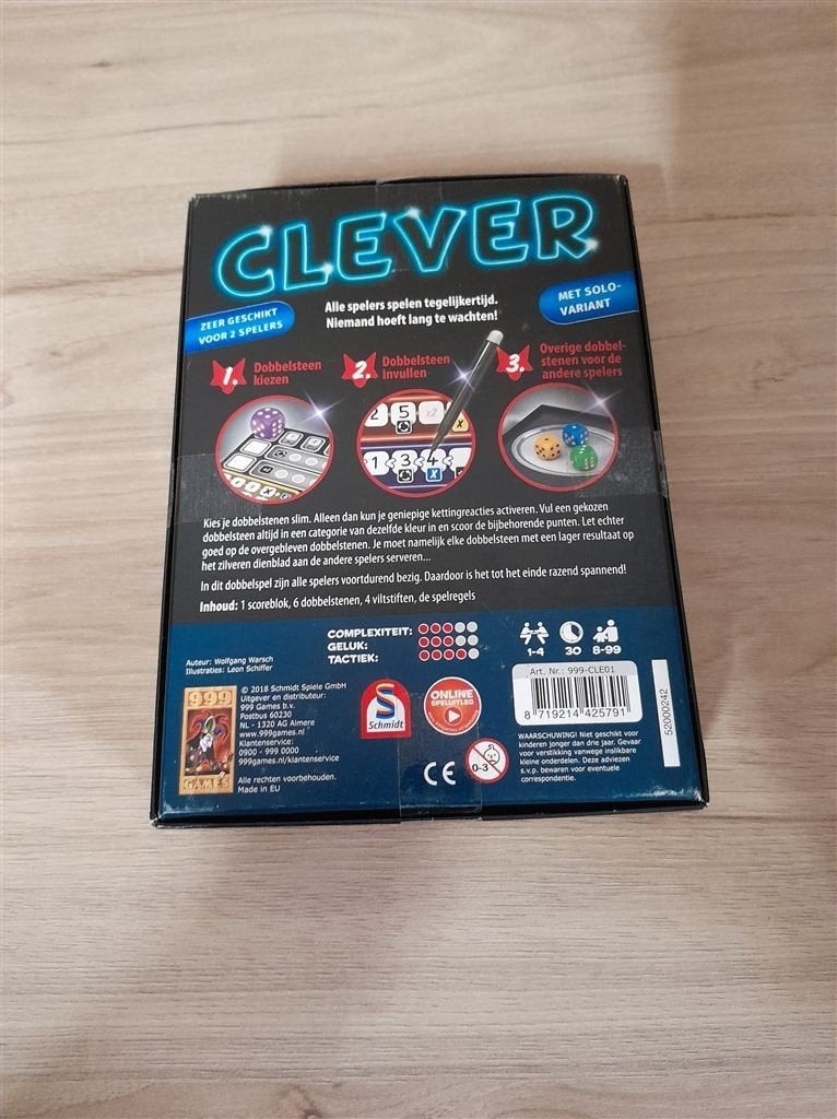 Clever Dobbelspel - s3477, Verzenden, Zo goed als nieuw